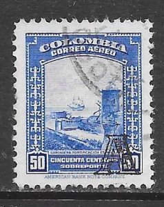 Columbia C209: 50c Spanish Fortification, Cartagena, used, F-VF