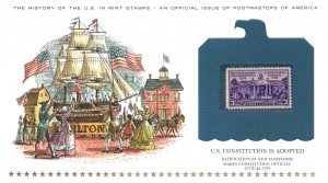 THE HISTORY OF THE U.S. IN MINT STAMPS U.S. CONSTITUTION IS ADOPTED