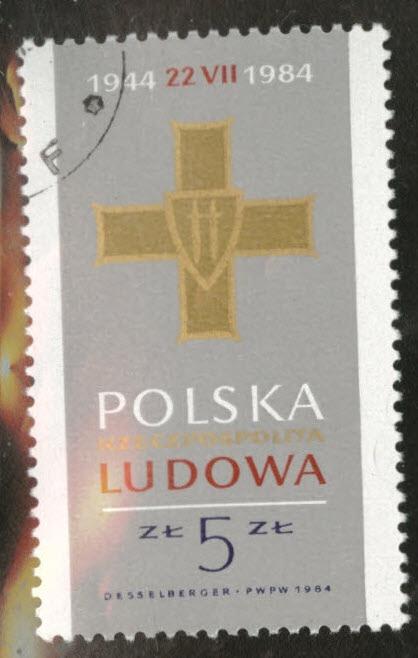 Poland Scott 2630 Used favor canceled stamp 1984