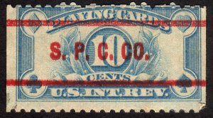 1929, US 10c, Playing Cards Reveue, Used, thin, Sc RF23