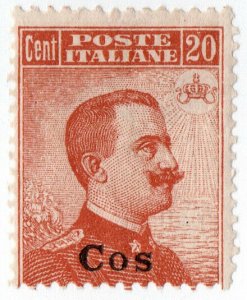 (I.B) Italy Postal : Italian Occupation of Cos 20c (watermarked)