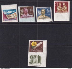 Hungary 1959/60 Imperf  Mi 1629-32C/1677B MNH 16048