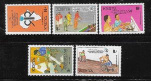 Kenya 1993 World Congress of Rehabilatation Rehab Sc 611-615 MNH A2620