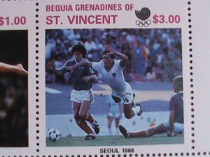 ST.VINCENT1988 SUMMER OLYMPIC GAMES-SEOUL'88-KOREA MNH S/S VERY FINE