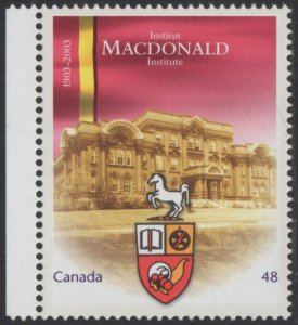 CANADA Sc. 1976 48c Macdonald Institute 2003 MNH