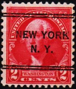 U.S.A. 1922 2c(Pre Cancel) S.G.634 Fine Used