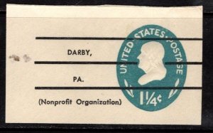 #U541 Franklin Precancelled Cut Square Type 3a7 - Mint