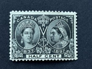 1897 Canada ,Scott #50 ,Mint 1/2 Cent Stamp Queen Victoria Jubilee, cv $110