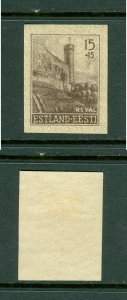 Estonia. 1941. Reval 15 +15. Imperforated MLH. Scott# NB1.