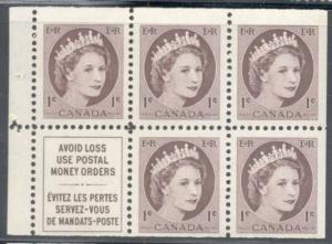 Canada ~ #337a ~ Booklet Pane ~ MLH
