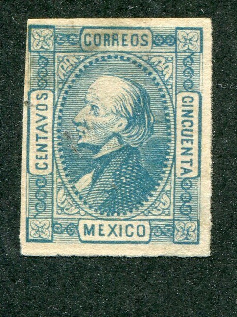 Mexico #96d  blue mint  F-VF Cat $650 - Lakeshore Philatelics