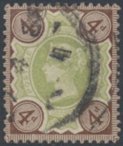 GB SG 205a green / deep brown     SC#  116   Used  see details & scans
