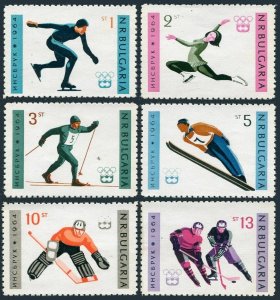 Bulgaria 1311-1317,MNH.Michel 1426-1431,Bl.12 Olympics Innsbruck-1964.Hockey.
