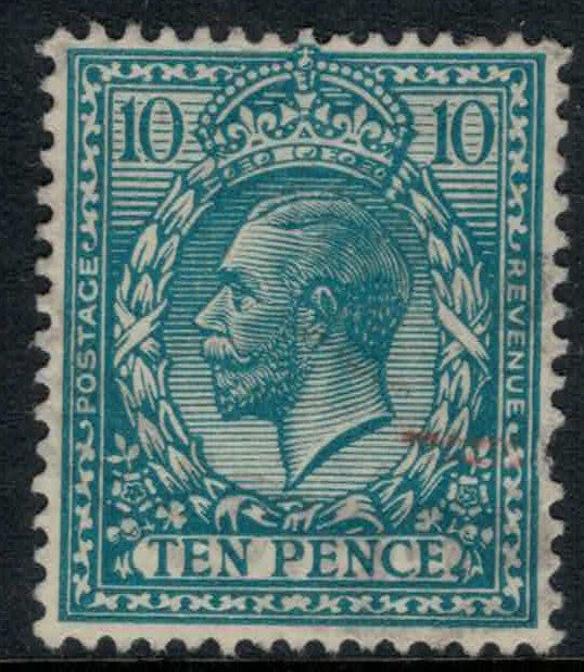 Great Britain #171  CV $22.50 Very light cancel, one short perf