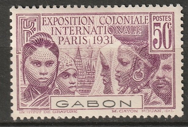 Gabon 1931 Sc 121 MLH*