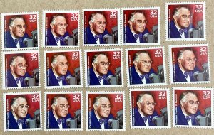 3185a Celebrate the Century 1930s  15 MNH 32 c stamps   Franklin D. Roosevelt