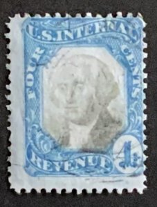 USA REVENUE STAMP SECOND ISSUE 1871 4 CENTS  SCOTT #R106