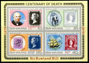 BAHAMAS Sc#453a 1979 Sir Rowland Hill Souvenir Sheet OG Mint NH 