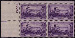 1951 Washington Saves Army Brooklyn Plate Block of 4 3c - MNH, OG - Sc# 1003