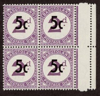 Mint Never Hinged SCJ7 SGD8 Block of 4 Postage Due