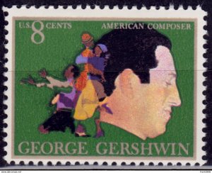 United States, 1973, American Arts-Gershwin, 8c, sc#1484, Mint/slight gum damage