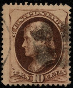 US #187 VF/XF fancy cancel, very nice color, Choice!