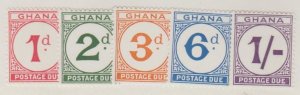 Ghana Scott #J6-J10 Stamps - Mint Set