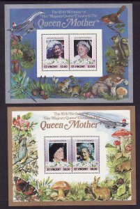 St.Vincent-Scott#866-7-two unused NH sheets-Queen Mother-