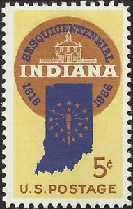 # 1308 MINT NEVER HINGED INDIANA STATEHOOD SESQUICENTENNIAL