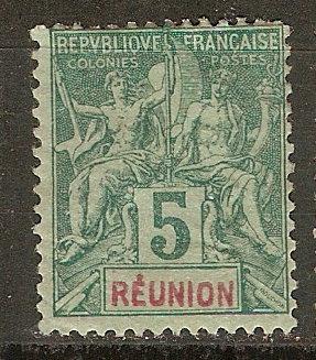 France Reunion 37 Y&T 35 MH F/VF 1892 SCV $6.75