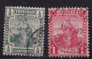 Trinidad 1883-1904 Scott 68//106  QV Stamps in FINE Used (O) Condition Small Lot