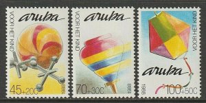 EDSROOM-9687 Aruba B13-15 MNH 1988 Complete Toys CV$7.50