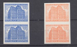 J28560 1942 argentina mnh #503 ? imperf pair 503 pair type orange type ?