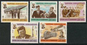 SOUTH ARABIA KATHIRI MI#166-172 1966 Kennedy-Space Complete Set OG MNH