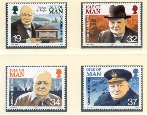 1990 Isle of Man SG455/458 Winston Churchill Set Unmounted Mint