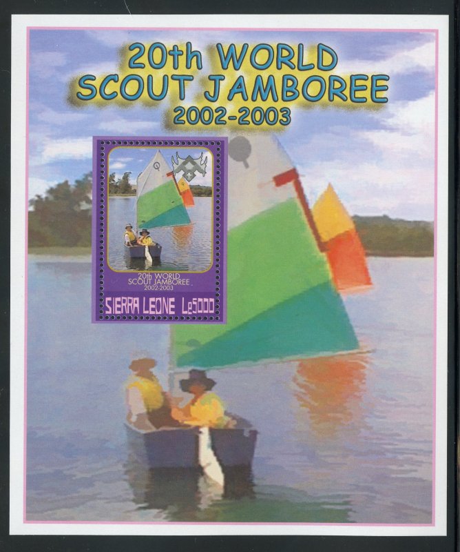 Sierra Leone 2554 MNH Scout World Jamboree Souvenir Sheet from 2002