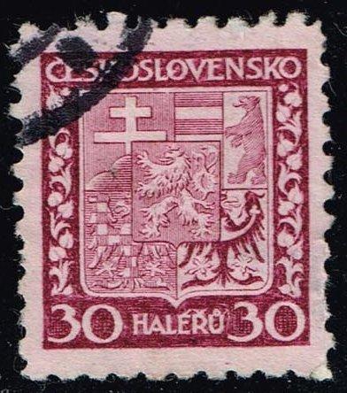 Czechoslovakia #156 Coat of Arms; Used (0.25)