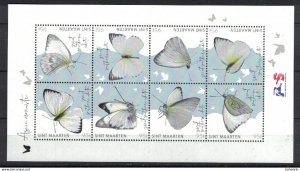 Postage stamps of Netherlands 2022 - St. Maarten Butterflies/ Bloemen**