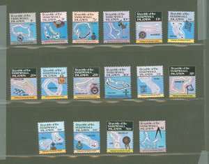 Marshall Islands #35-42A  Single (Complete Set) (Maps)