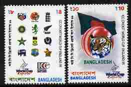 Bangladesh 1999 ICC Cricket World Cup set of 2 unmounted ...