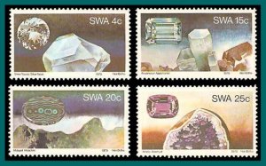 SWA Namibia 1979 Gemstones, MNH  433-436,SG334-SG337