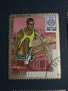 ​BURUNDI STAMP 1968- SC#260- 19TH-OLYMPIC GAMES MEXICO CITY CTO SET-EST.$8 VF