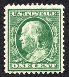 US 1910 1¢ Washington Stamp #374 MNH CV $14