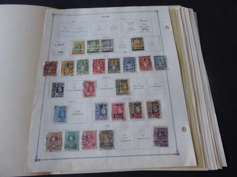 Thailand (Siam) 1900-1974 Mint/Used Stamp Collection on Scott Int Album Pages