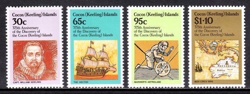 Cocos Islands - Scott #115-118 - MNH - Curling at top #117, 118 - SCV $6.65