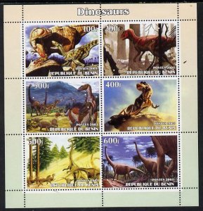 BENIN - 2003 - Dinosaurs #12 - Perf 6v Sheet - MNH-Private Issue