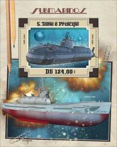 Sao Tome & Principe 2021 MNH Ships Stamps Submarines HMS Artful Nautical 1v S/S