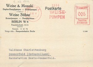 E0053 Weise & Monski, a Berlin-based company pumps and steam turbines 1941