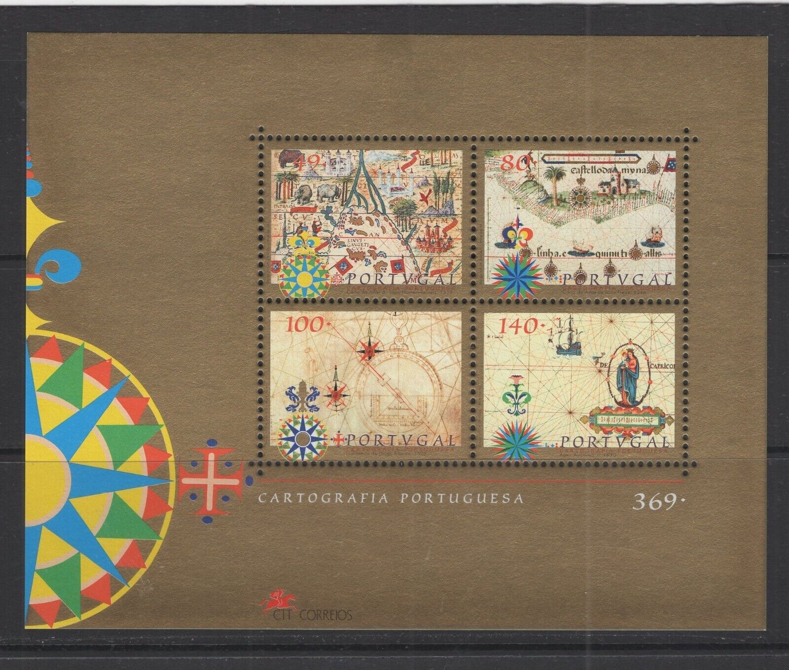 Portugal #2190a (1997 Portuguese maps sheet) VFMNH CV $4.75 | Europe ...
