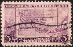 United States 783 - Used - 3c Oregon Territory (1936) (1)